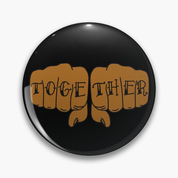 Item preview, Knuckle tattoo fist sticker- TOGETHER designed and sold by carolynmae.