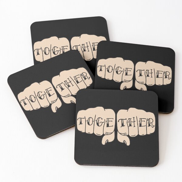 Item preview, Knuckle tattoo fist sticker- TOGETHER designed and sold by carolynmae.
