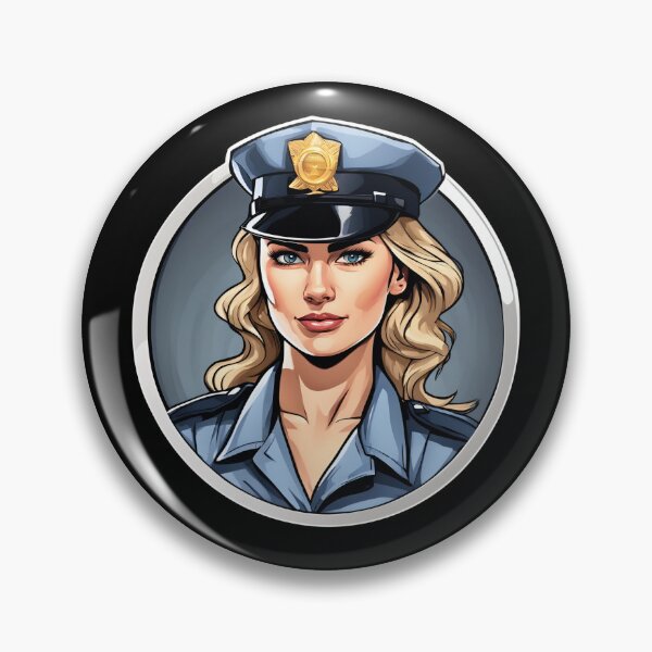Item preview, Policewoman Strong Beautiful Woman Guarding the Law designed and sold by Aquillashop.
