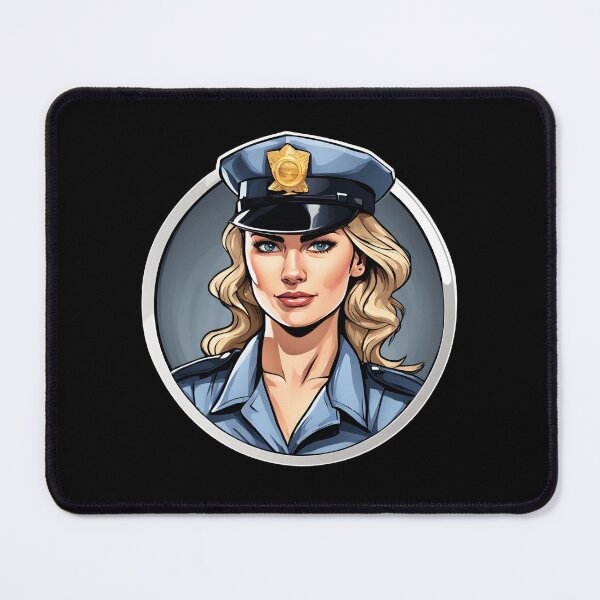 Item preview, Policewoman Strong Beautiful Woman Guarding the Law designed and sold by Aquillashop.
