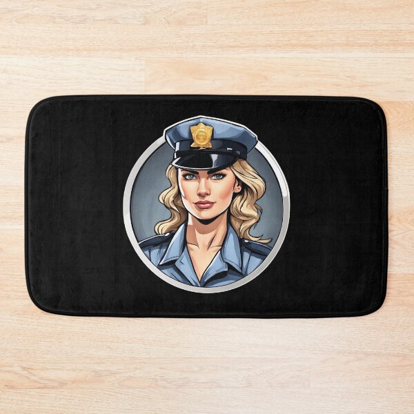 Item preview, Policewoman Strong Beautiful Woman Guarding the Law designed and sold by Aquillashop.