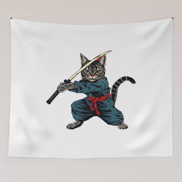 Item preview, Samurai American Shorthair cat designed and sold by xiao xuans.
