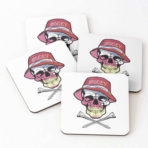 Item preview, Skull golfer in bucket hat designed and sold by diDprojects.