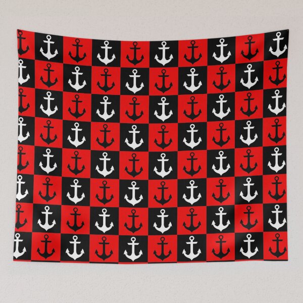 Item preview,  Red Nautical Anchor Pattern designed and sold by PatternTitan.