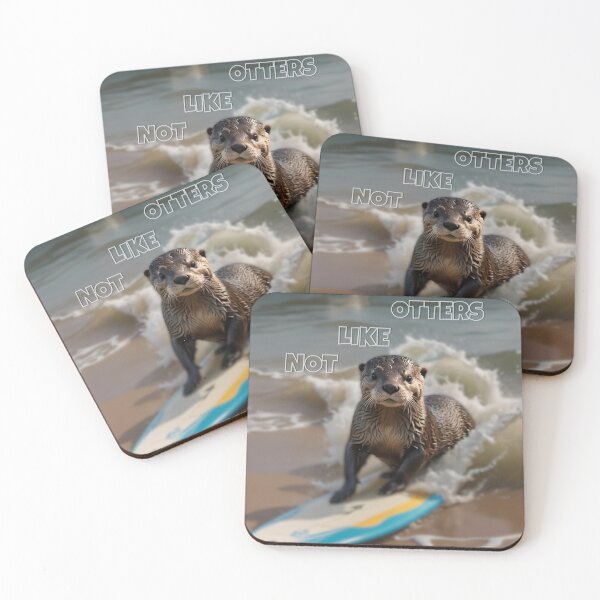 Item preview, Otter On Surfboard At The Shore designed and sold by DifferentPOV.