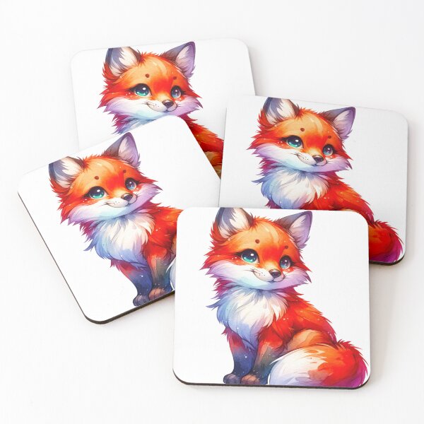 Item preview, Watercolor Cute Fox designed and sold by InsanseCreation.