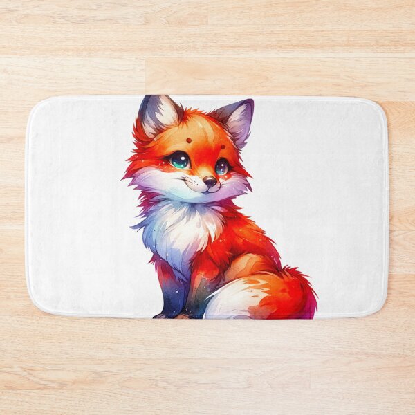 Item preview, Watercolor Cute Fox designed and sold by InsanseCreation.