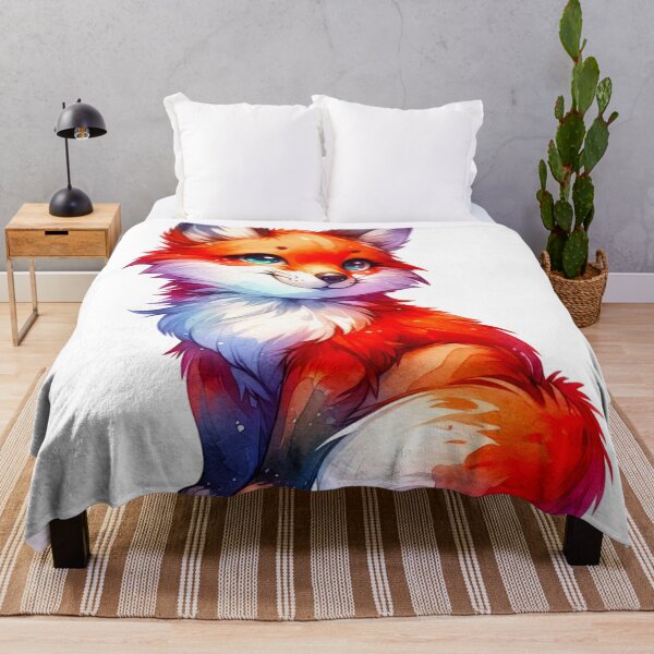Item preview, Watercolor Cute Fox designed and sold by InsanseCreation.