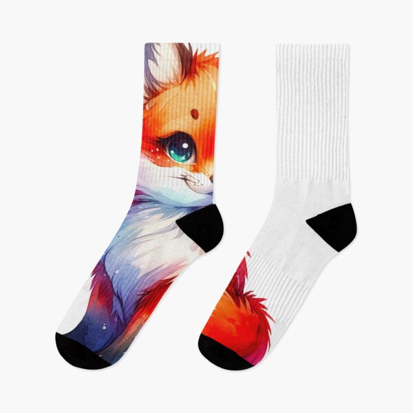 Item preview, Watercolor Cute Fox designed and sold by InsanseCreation.