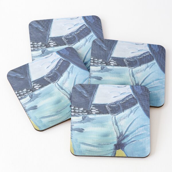 Item preview, Faith George Michael Hips Torso Art Painting designed and sold by BlackGloveDsign.