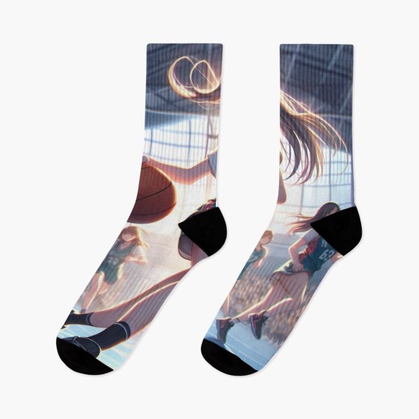 Item preview, Cute Cool Anime girl playing basketball, Pretty girl dribbling, Beautiful sports professional female basketballer at tournament jump shooting (SGVisionary) designed and sold by SGVisionary.