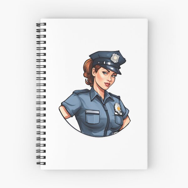 Item preview, Police Strong Redhead Woman Guarding the Law designed and sold by Aquillashop.