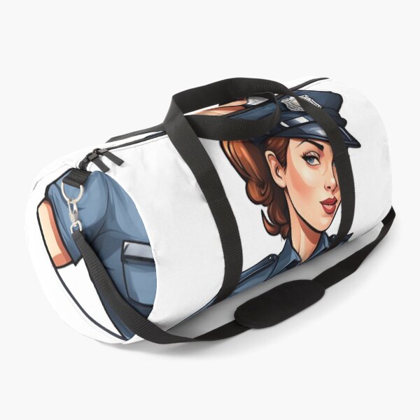 Item preview, Police Strong Redhead Woman Guarding the Law designed and sold by Aquillashop.