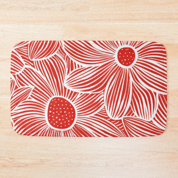 Item preview, Red And White Floral Pattern designed and sold by brandway.