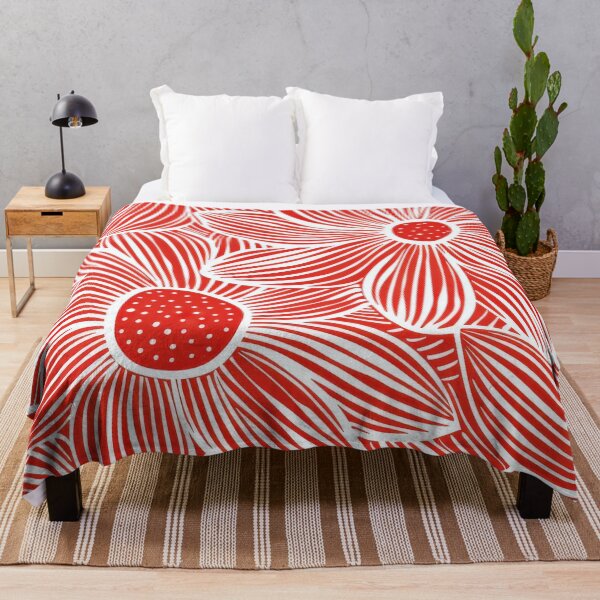 Item preview, Red And White Floral Pattern designed and sold by brandway.