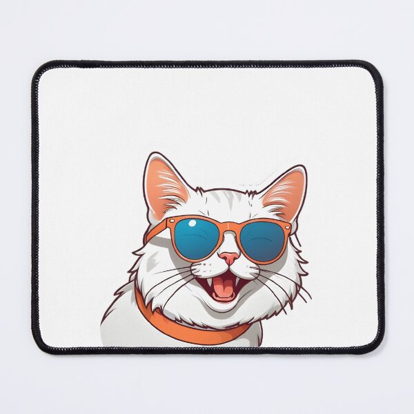 Item preview, Cool laughing cat with sunglasses designed and sold by ArtKae.