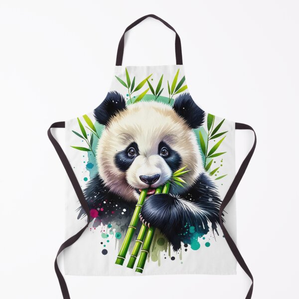 Item preview, Watercolor Bamboo munching Panda designed and sold by InsanseCreation.