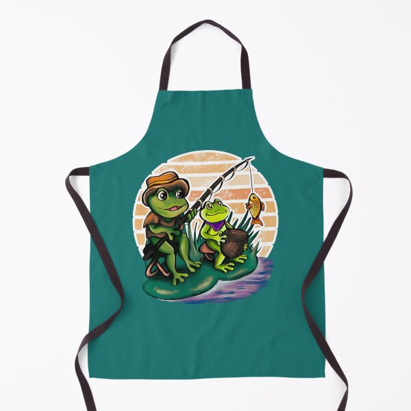 Item preview, Fishing Frog Fishing Dad and Son designed and sold by BeataY6Art.