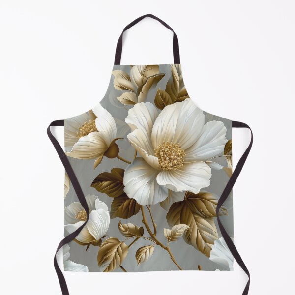 Item preview, White Flowers and Brown Leaves designed and sold by brandway.