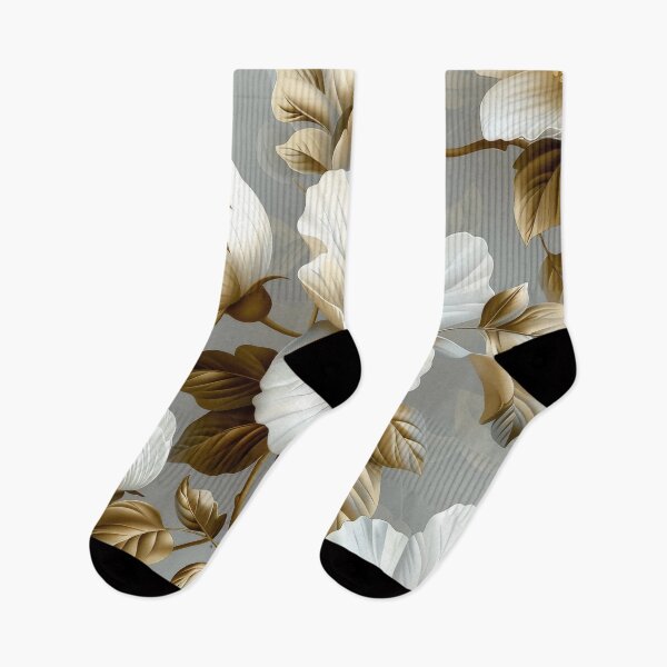 Item preview, White Flowers and Brown Leaves designed and sold by brandway.
