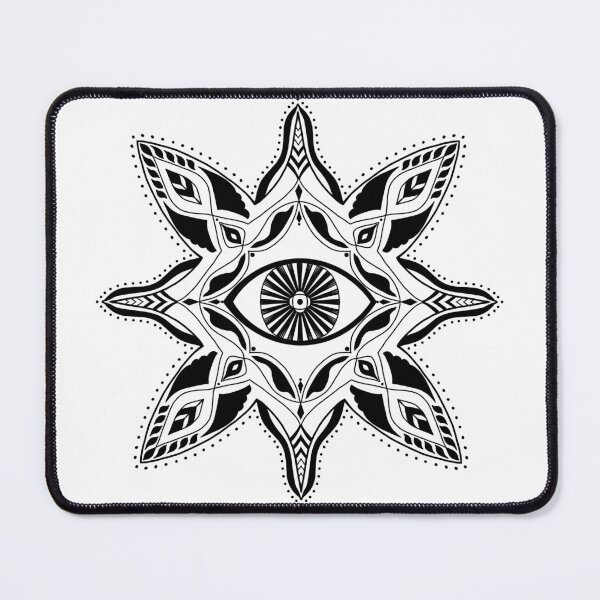 Item preview, Eye mandala in black designed and sold by Abizola.