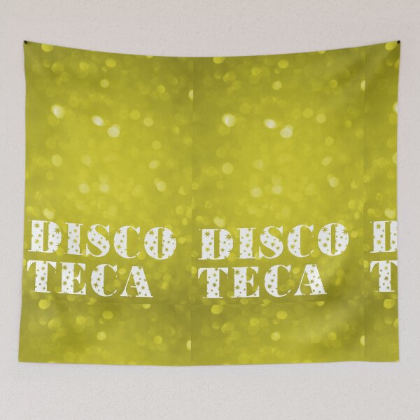 Item preview, Yellow Light Discoteca Text Stars Vertical designed and sold by eddiebarronshop.