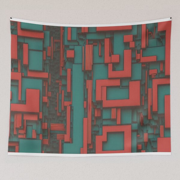 Item preview, Geometric Tetris designed and sold by JulanCreaHub.