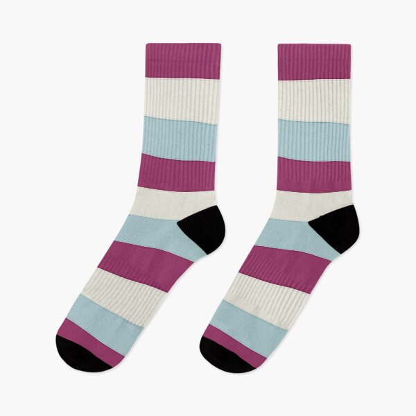 Item preview, 3 MAROON RED, DUCK EGG BLUE, and CREAM Horizontal STRIPES designed and sold by RachelMacht.