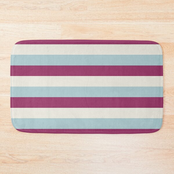 Item preview, 3 MAROON RED, DUCK EGG BLUE, and CREAM Horizontal STRIPES designed and sold by RachelMacht.