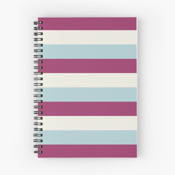 Item preview, 3 MAROON RED, DUCK EGG BLUE, and CREAM Horizontal STRIPES designed and sold by RachelMacht.