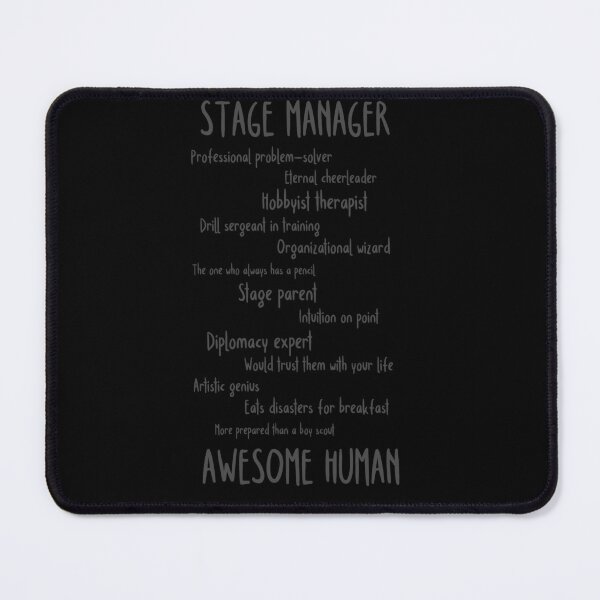 Item preview, Stage Manager, Awesome Human designed and sold by Theatre Thoughts.
