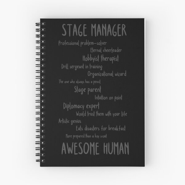 Item preview, Stage Manager, Awesome Human designed and sold by Theatre Thoughts.
