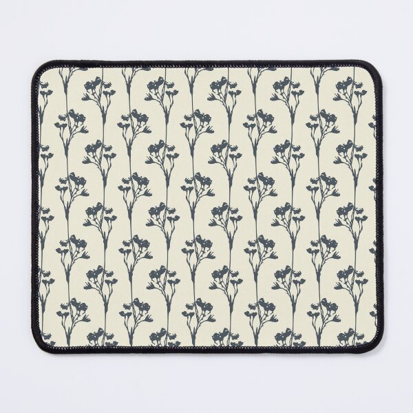 Item preview, Charcoal flowers on ecru background designed and sold by cezidesign.