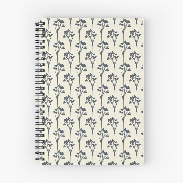 Item preview, Charcoal flowers on ecru background designed and sold by cezidesign.