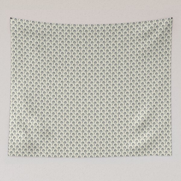 Item preview, Charcoal flowers on ecru background designed and sold by cezidesign.