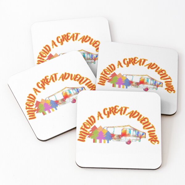 Item preview, Unfold a Great Adventure Rainbow Folding Caravan designed and sold by BeccaAelishe.