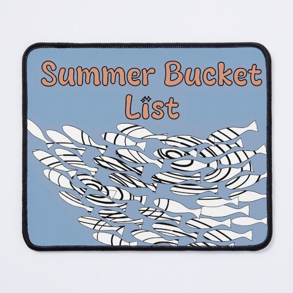 Item preview, Summer bucket list fishing circles designed and sold by Alohamagic.