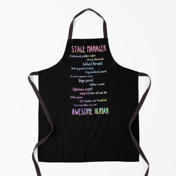 Item preview, Stage Manager, Awesome Human (Rainbow) designed and sold by Theatre Thoughts.