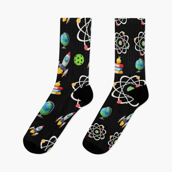 Item preview, Junior High School Science Study Science Rocket Graphic Education Theme Colorful Pattern Black Design  designed and sold by Raise2Shine.