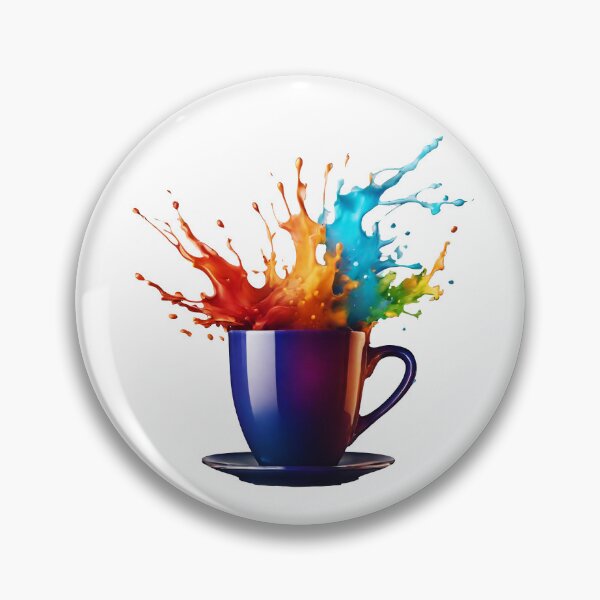 Item preview, Coffee Cup with Bright Paint Splash 2 designed and sold by Tom-Johnson.