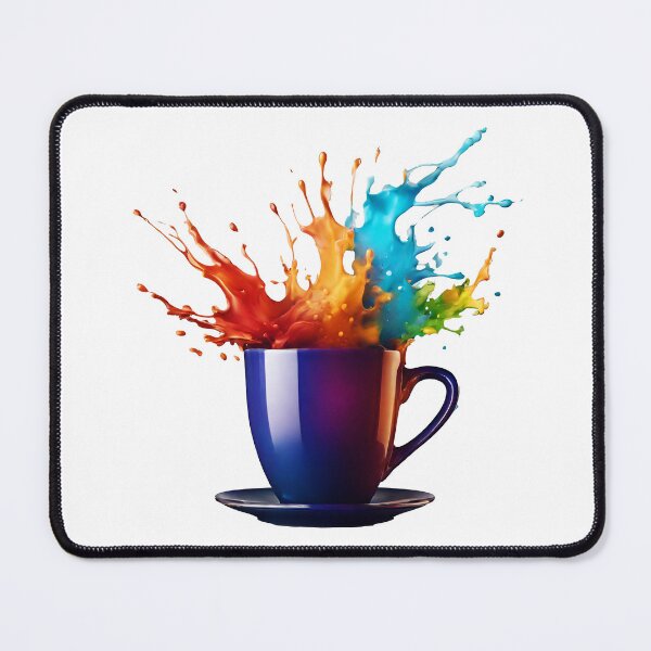 Item preview, Coffee Cup with Bright Paint Splash 2 designed and sold by Tom-Johnson.