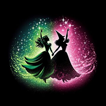 Artwork thumbnail, Elphaba & Glinda Wicked the Musical by NerdiPop