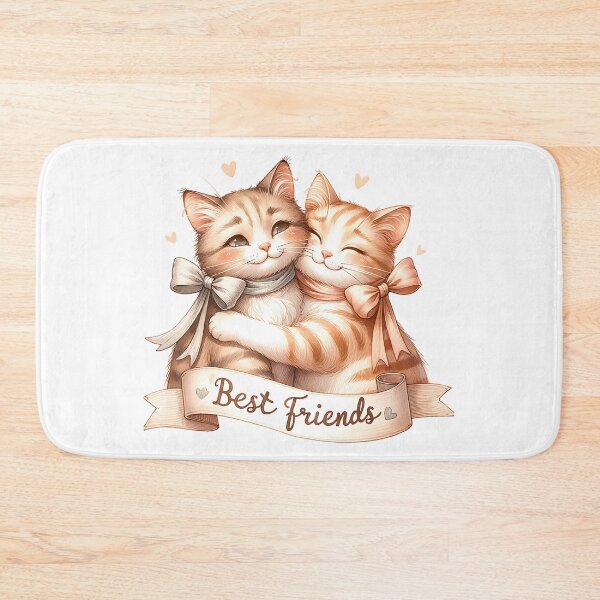 Item preview, Best friends. Cute tabby cats with tapes, vintage designed and sold by CameliaWave.