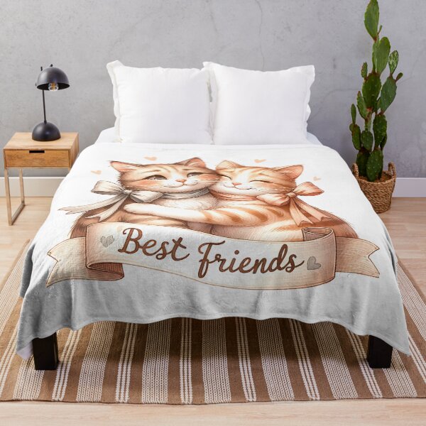 Item preview, Best friends. Cute tabby cats with tapes, vintage designed and sold by CameliaWave.
