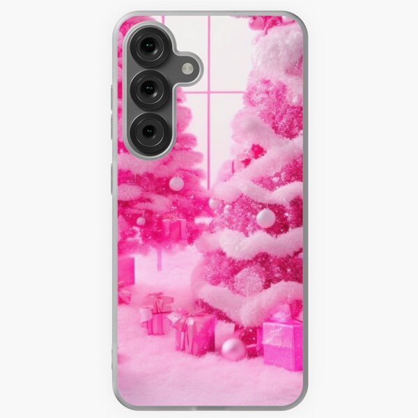 Item preview, Pink Christmas Indoor Scene | Christmas Trees designed and sold by PinkGoddessLove.