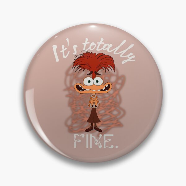 Item preview, It’s totally fine / anxiety - Inside Out 2 designed and sold by catelinsart.