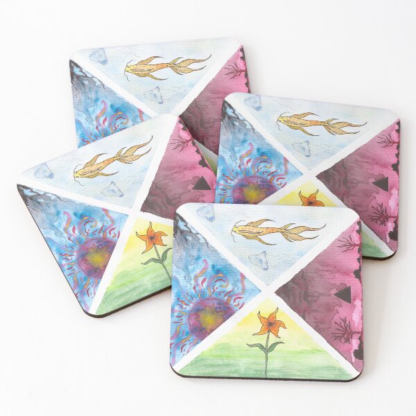 Item preview, 4 Elements - Illustration designed and sold by florenciamel.