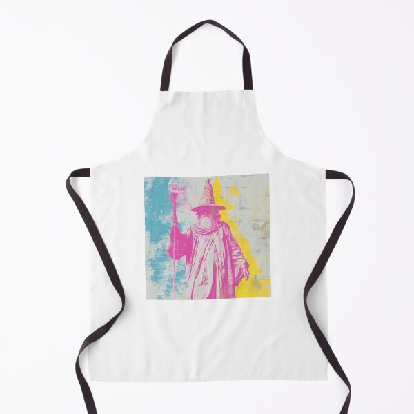 Item preview, a vibrant, pop art-style illustration of a wizard designed and sold by Love-Light-Bite.