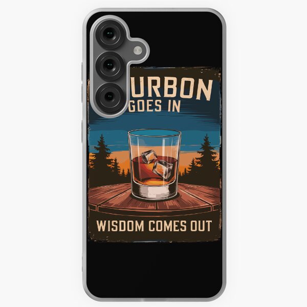 Item preview, Bourbon Goes In, Wisdom Comes Out designed and sold by Quirky Shirts.
