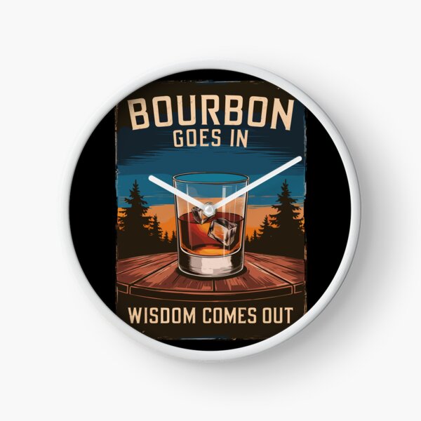 Item preview, Bourbon Goes In, Wisdom Comes Out designed and sold by Quirky Shirts.